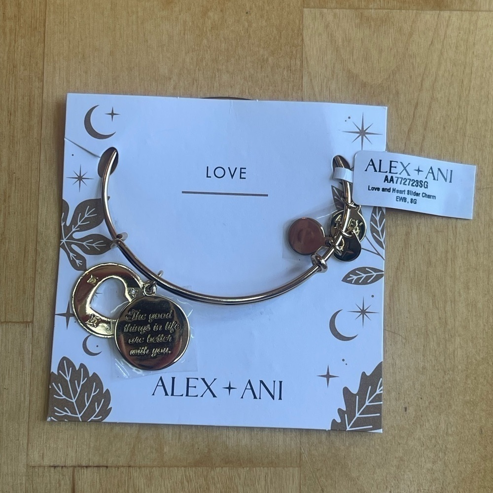 NEW Alex and Ani ‘Love’ Bangle Bracelet - Expandable Fit